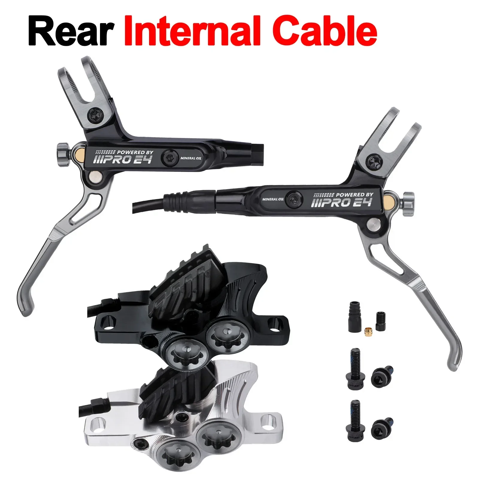 4-tłokowe hamulce MTB Prawy hamulec hydrauliczny Hamulec do rowerów górskich Rowerowe hydrauliczne chłodzenie Ciśnienie oleju AM DH E-bike Disc MTB Brake