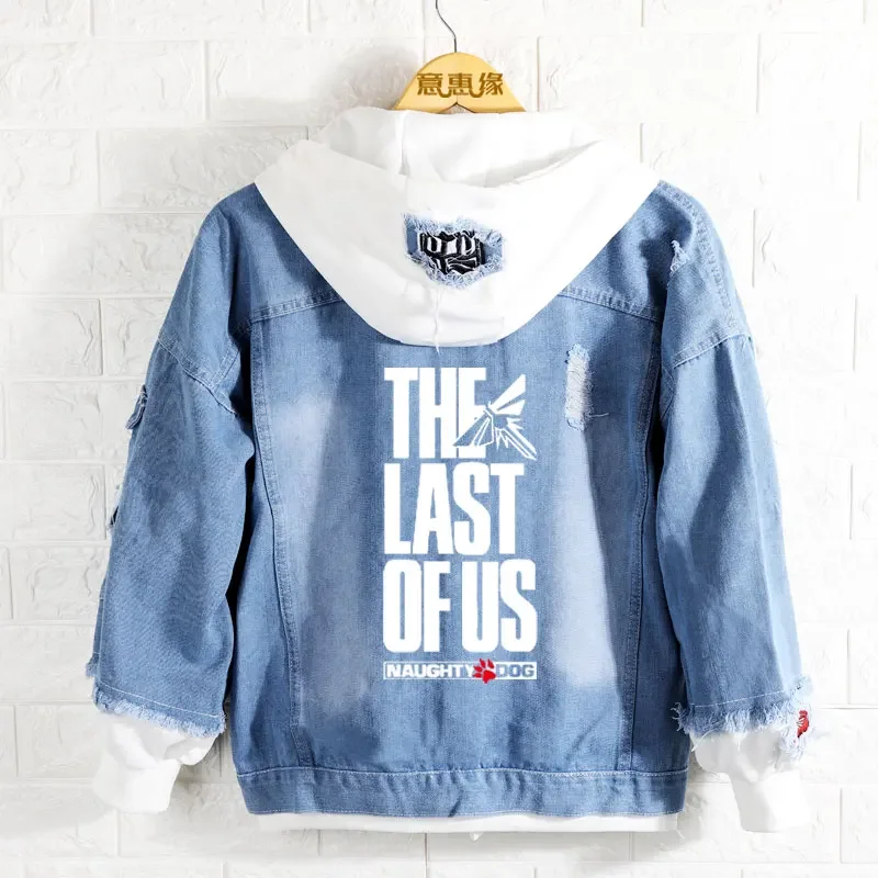 The last of us hoodie The last survivor Game coat spring autumn men Denim Jacket Outerwear