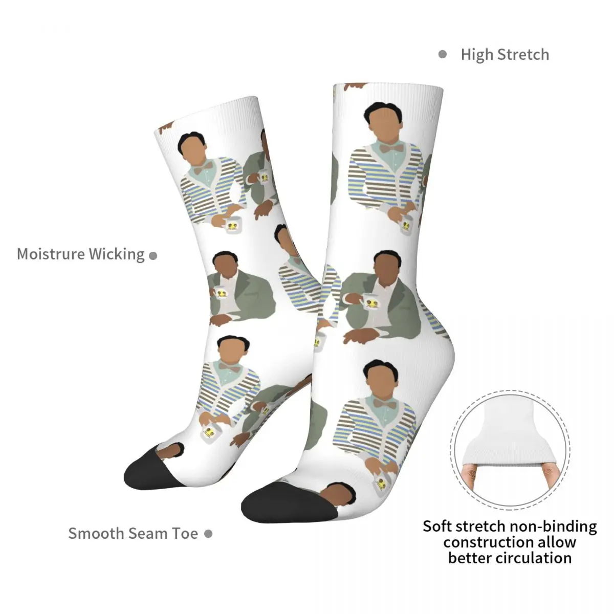 Troy And Abed In The Morning Socks Harajuku High Quality Stockings All Season Long Socks Accessories for Unisex Gifts