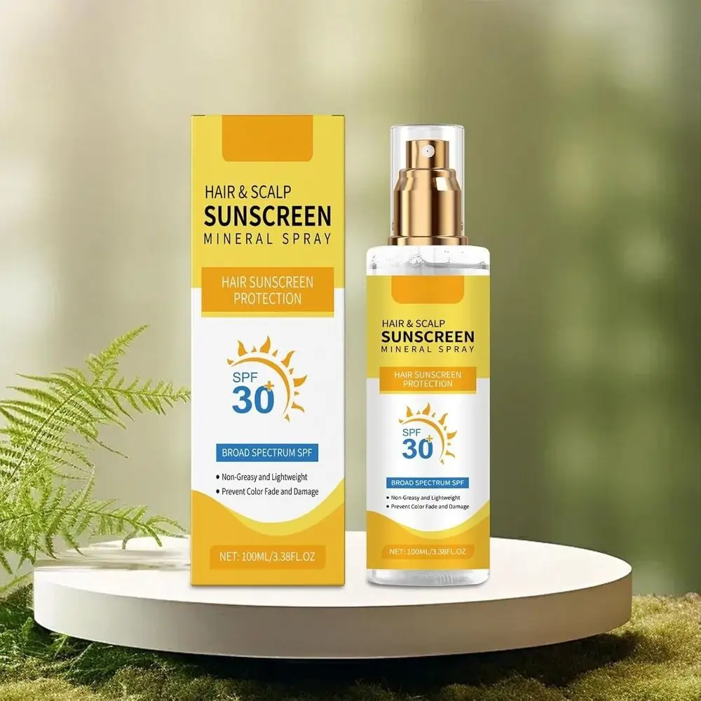 

Солнцезащитный спрей для волос и кожи головы SPF 30: нежирная защита, обогащенный кокосом, легкий, безопасный для окрашенных волос, УФ-блокер