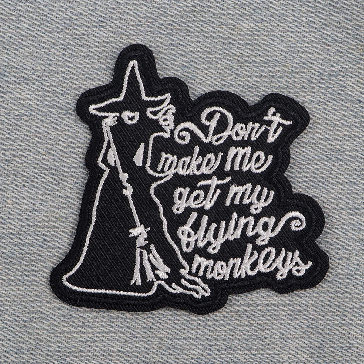 Patch brodé de sorcière pour fille, dessin animé, pour vêtements, vestes, féminisme, bricolage, fer sur Patch, accessoires appliqués, autocollant