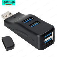 USB 3.0 2.0 HUB Portable 4-Port Data Splitter Expander 5Gbps Fast Data Transfe for Desktop Computer Surface Pro XPS Flash Drive