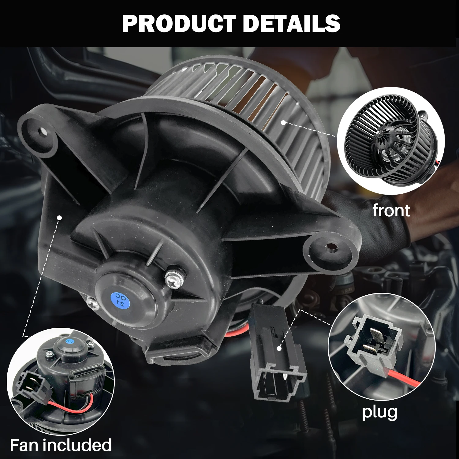 Treeligo تكييف الهواء A/C مروحة محرك منفاخ الحرارة Prats لدودج داكوتا 2005-2010 لميتسوبيشي رايدر ل رام داكوتا 11