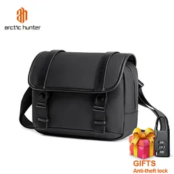 ARCTIC HUNTER 2023 New Men's One Shoulder Crossbody Bag Youth Fashion Trend One Shoulder Bag Men's Business Commuter Postman Bag