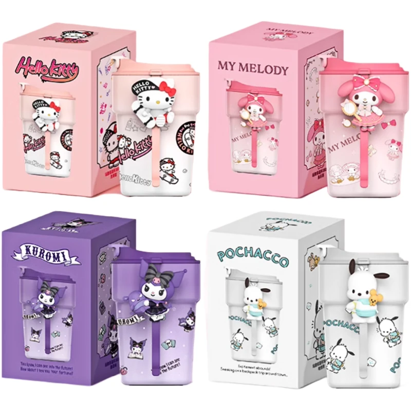 

Sanrio Hello Kitty Cartoon Student Children Thermo Cup 380ML Cute Thermos Coffee Cup Cinnamoroll Portable Car Thermos Stainless