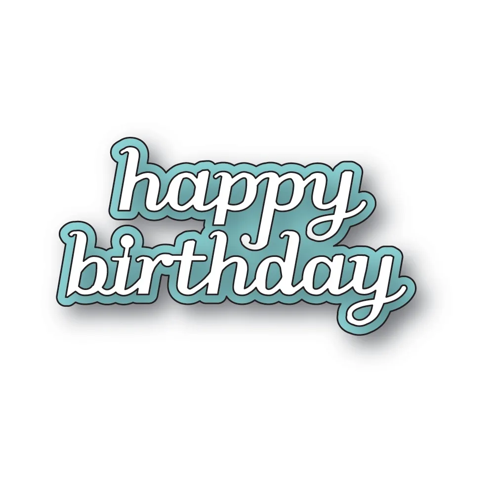 

Happy Birthday Tea Cup Metal Cutting Dies For DIY Greeting Card Scrapbook Craft Decoration Embossing Template April 2026 New