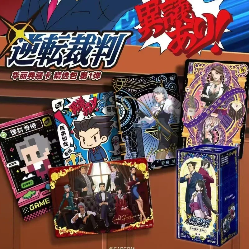 KAYOU Authentic Gyakuten Saiban Premium Collection Card Pack Phoenix Wright Collector's Card Game Gift
