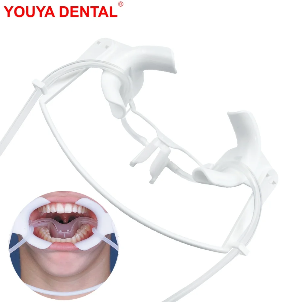 1 Set Autoclave Dental Mouth Opener With Saliva Aspirator Nola Lip Cheek Retractor Mouth Expander Spreader Oral Dry Field System