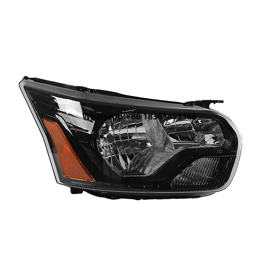 

Headlight Assembly for 2015 2016 2017 2018 2019 2020 Transit 150 250 350 Halogen Head Lamp Black Housing