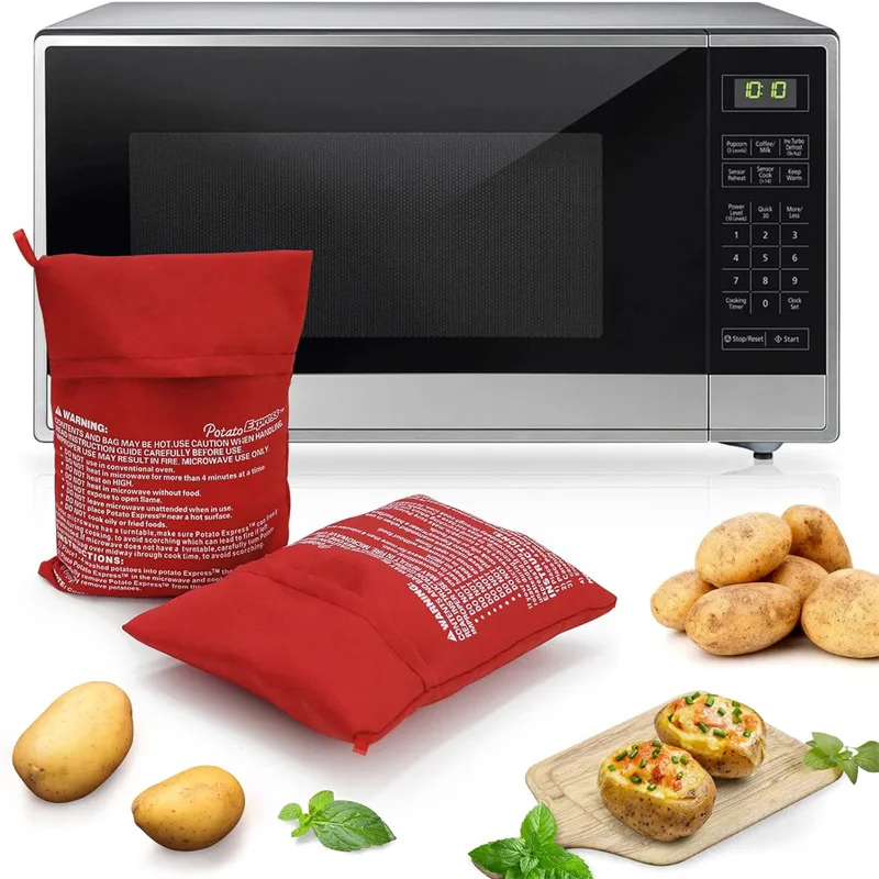 1/2pcs Microwave Oven Potato Cooker Bag Baked Potato Microwave Cooking Potato Quick Fast kitchen accessories kitchen gadgets