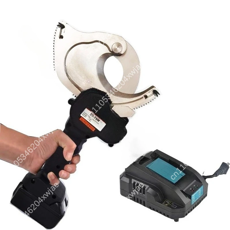 Portable Battery Powered Electric Ratchet Cable Cutter Copper Aluminum ACSR 50mm 65mm 75mm 85mm