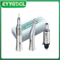 EYY Dental Low Speed Contra Angle Straight Handpiece Air Motor 2/4 Holes Electric Micromotor Polishing Dentists Equipment Tools