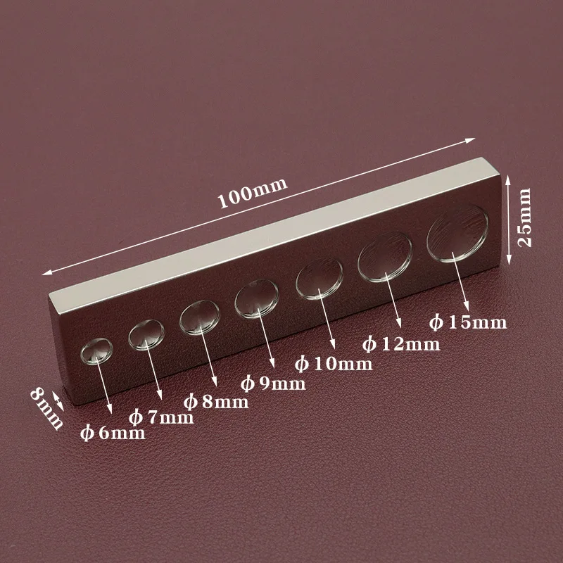 1 pz rivetto Base di montaggio in acciaio inox 7 in 1 strumento Poppers bottone a pressione piastra inferiore rivetti Setter Die Base strumento
