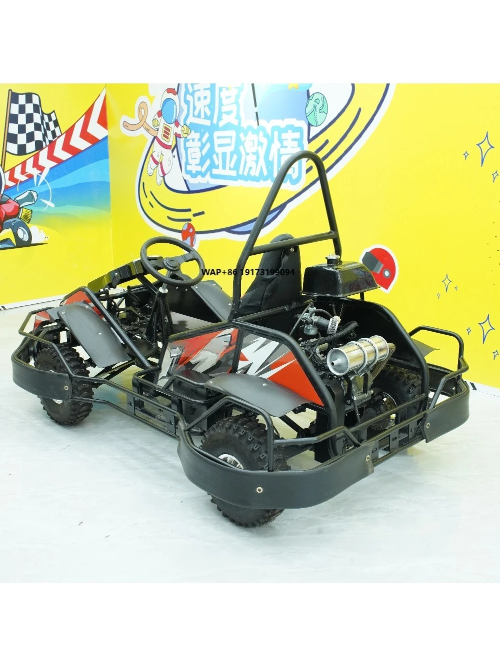 Customizable 270cc 125cc Petrol Racing Go Karts Rear Four-Link Suspension System for Offroad Karting for Outdoor Use