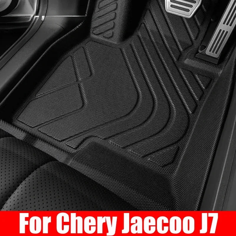 

For Chery Jaecoo J7 2024 2025 LHD Accessories Specialized Floor Mats Car Mat TPE Waterproof Foot Mat Full Covers