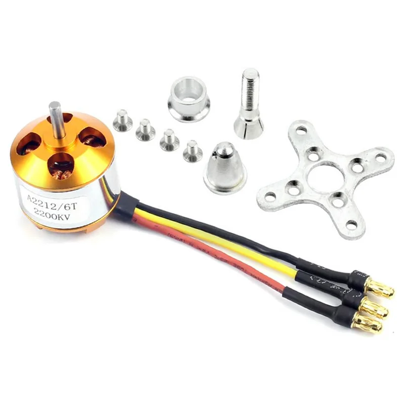 

MYMF-2Pack 2212 1400Kv/2200Kv Бесщеточный двигатель Outrunner с креплением 10T/6T + 30A XT60 ESC для радиоуправляемого самолета Квадрокоптера НЛО Прочный