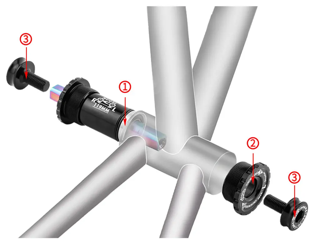 Ceramic Bearing Bicycle Bottom Bracket 68x103/107/110/113/119/122mm Square Titanium Axle Road Mountain Bike Central Axis BB Sets
