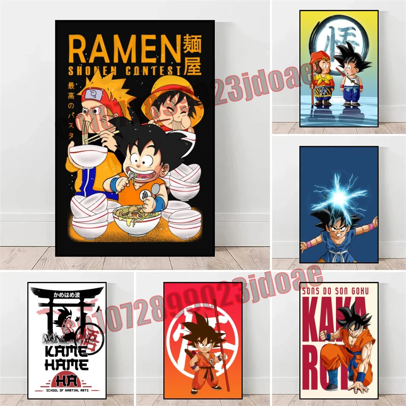 

Anime Dragon Ball Goku Vegeta Kakarot Photography Studio Background Wall Poster HD Canvas Painting Home Decor Children's Gifts