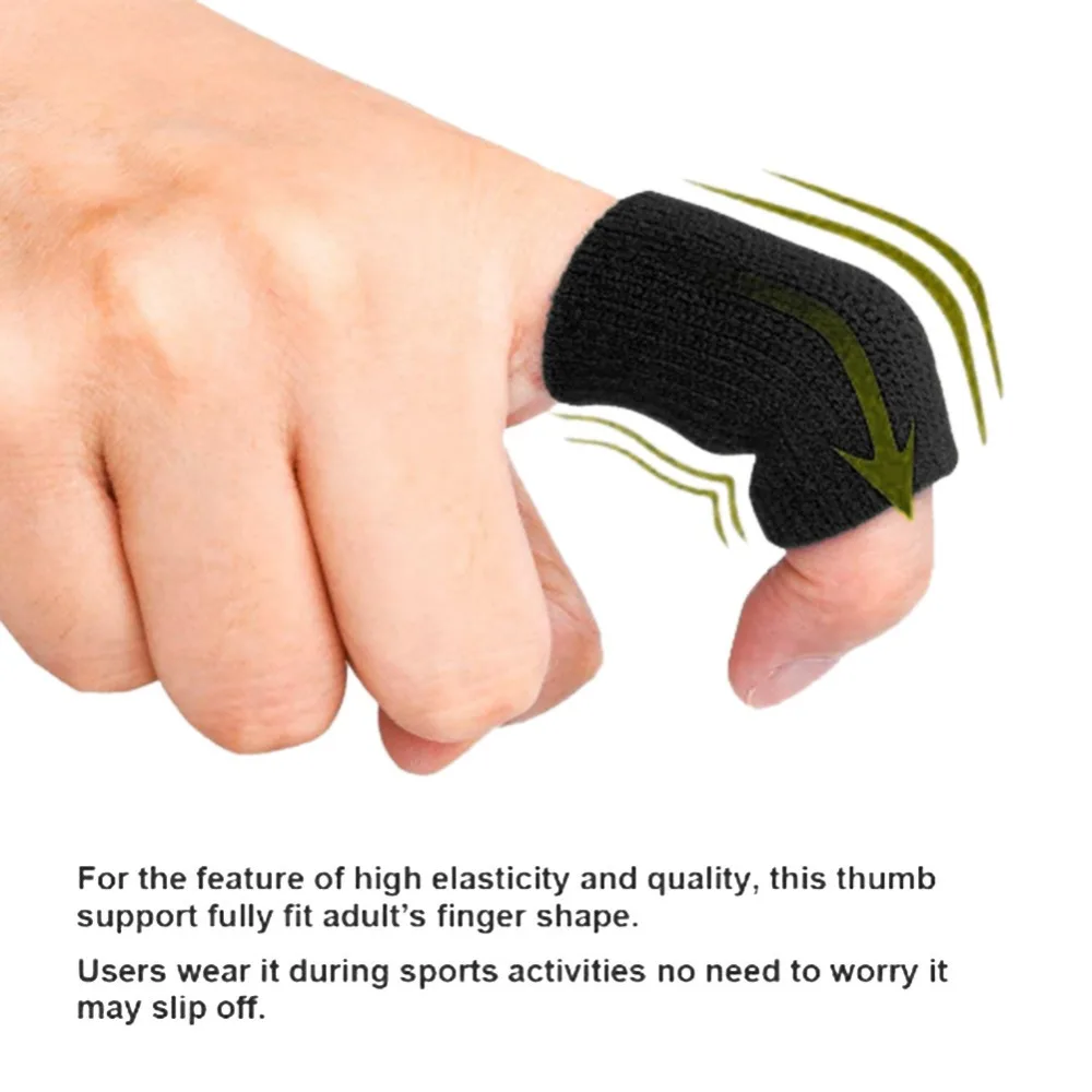 10pcs Stretchy Sports Finger Sleeves Arthritis Support Finger Guard Outdoor Basketball Volleyball Finger Protection #284469