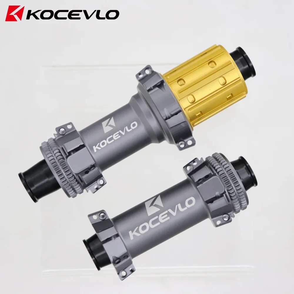 KOCEVLO Road Disc hub 36T Ratchet 24 Hole Straight pull Center Lock Disc Road Bike Hub for Shimano/Sram XDR 12 Speed Gray view 4