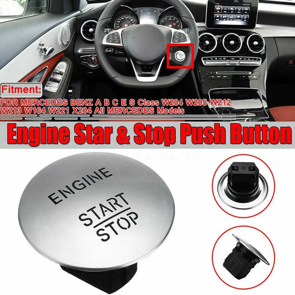 Keyless Go Start Stop Push Button Car Engine Ignition Switch 2215450714 For Mercedes W205 W212 W164 W166 W221 