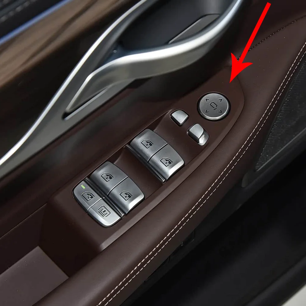 

LHD Multiple Colours Car Front Left Right Window Lifter Switch Outer Frame Panel Cover For BMW 7 Series G12 2015-2023
