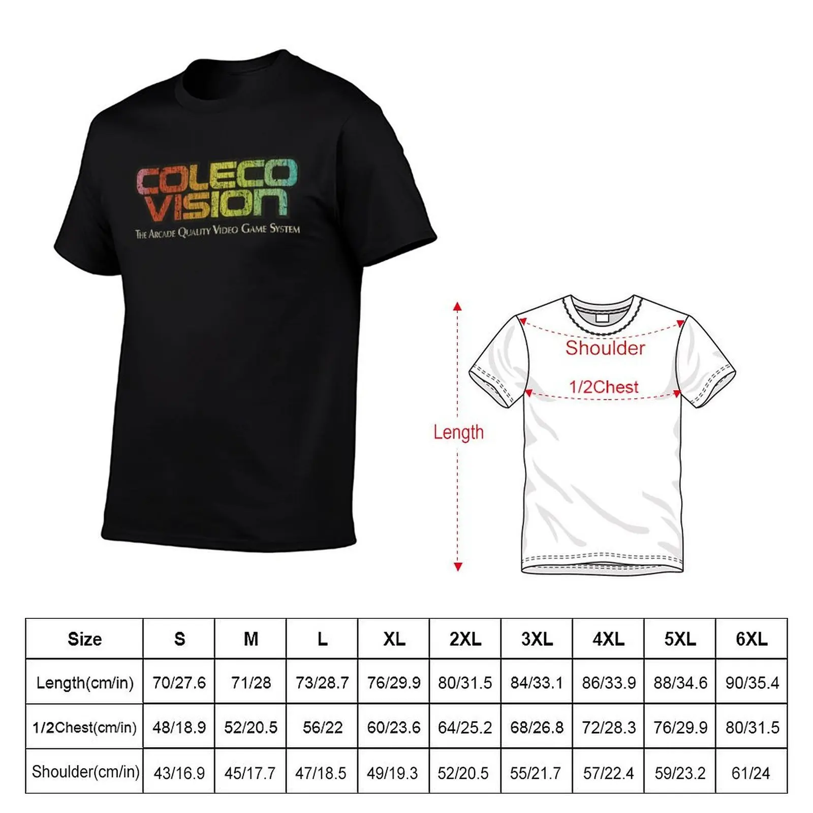 ColecoVision 1982 T-Shirt Summer Print Short Sleeve Tee T-Shirt