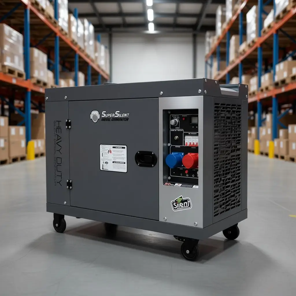 10kw Silent Electric Diesel Generators Auto Start with ATS Remote Start Mobile Type Home Used