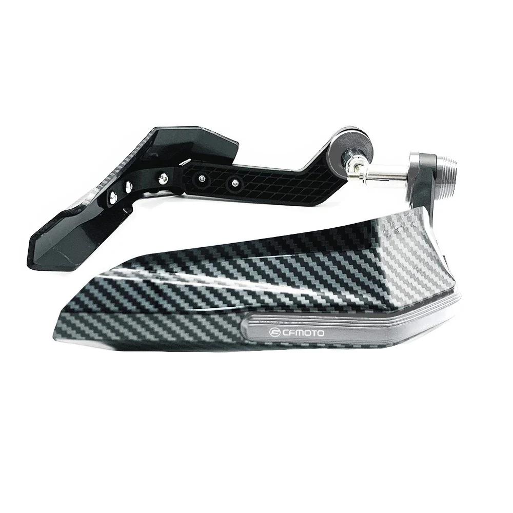 Poignées de moto en Fiber de carbone avec protecteurs de frein et d'embrayage, pour CFMOTO CF650NK 400NK 650NK 650TR |   Accessoires de guidon coupe-vent