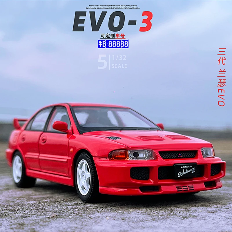 JKM-EVO نموذج سيارة معدنية قريبة للأطفال ، توجيه ضوء صوتي ، امتصاص الصدمات ، لعبة سباق ، قطع هدية ، الجيل 3rd ، 1 ، 32
