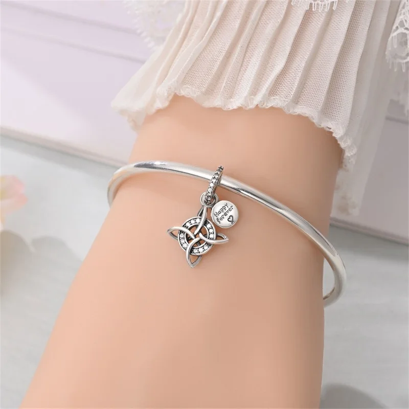 New 925 Sterling Silver Romantic Freedom Eternal Charms Pendant For Women Fit Original Bracelet DIY Birthday Party Jewelry Gifts
