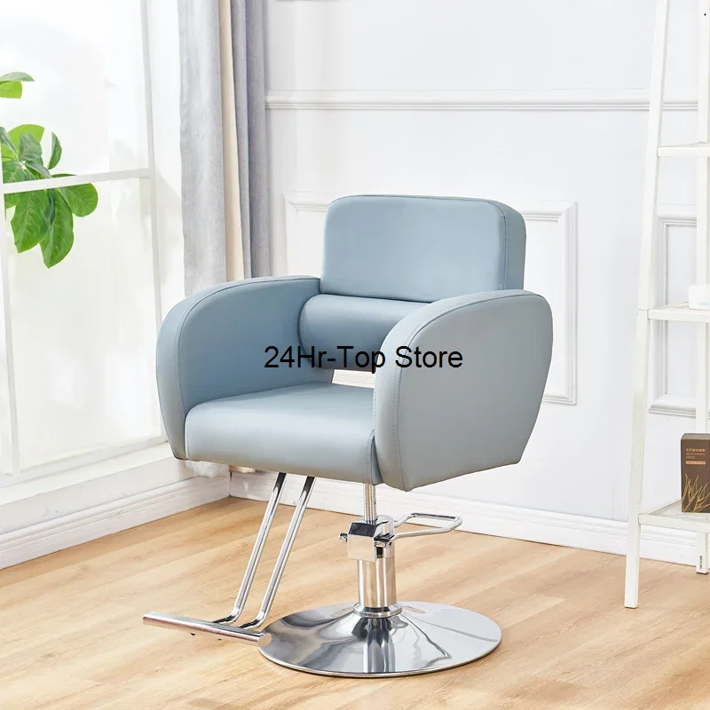 

Simplicity Spa Barber Chairs Stylist Beauty Salon Stainless Luxury Barber Chairs Recliner Makeup Sillas Saloon Furniture QF50BC