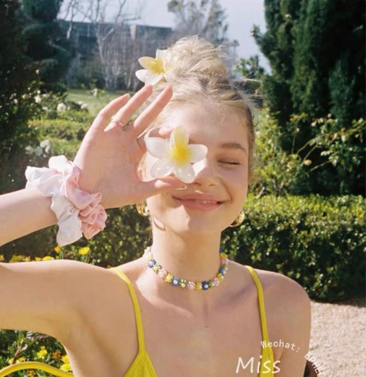 Fiore carino capelli artiglio tornante per le donne moda donna vacanza al mare boemia uovo fiore fermagli per capelli ragazze accessori per capelli