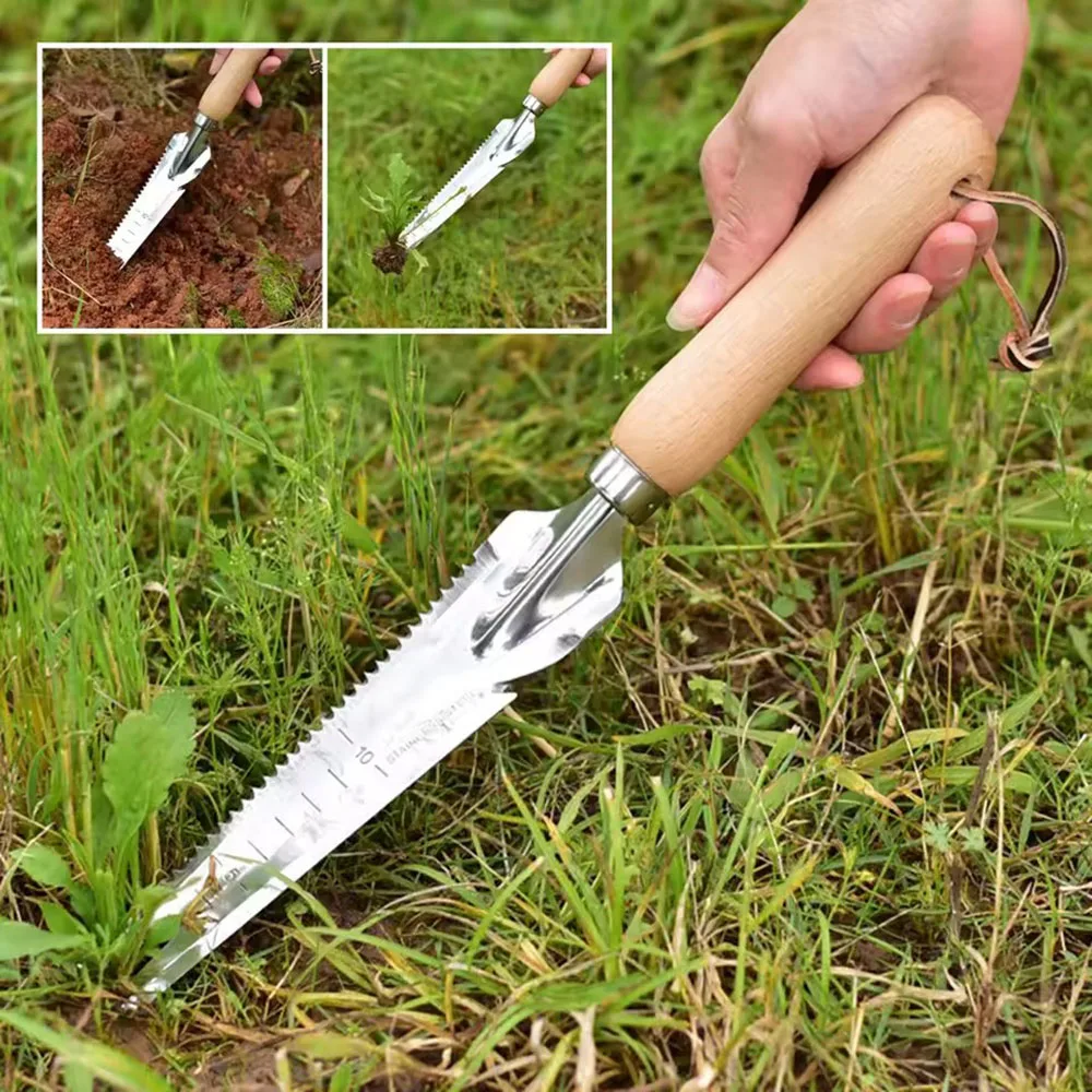 Weed Remover Garden Crack Weed Remover Weed Removal Tool Easily For Yard Lawn Gardening Tools Stainless Steel Sharp Spike Rake