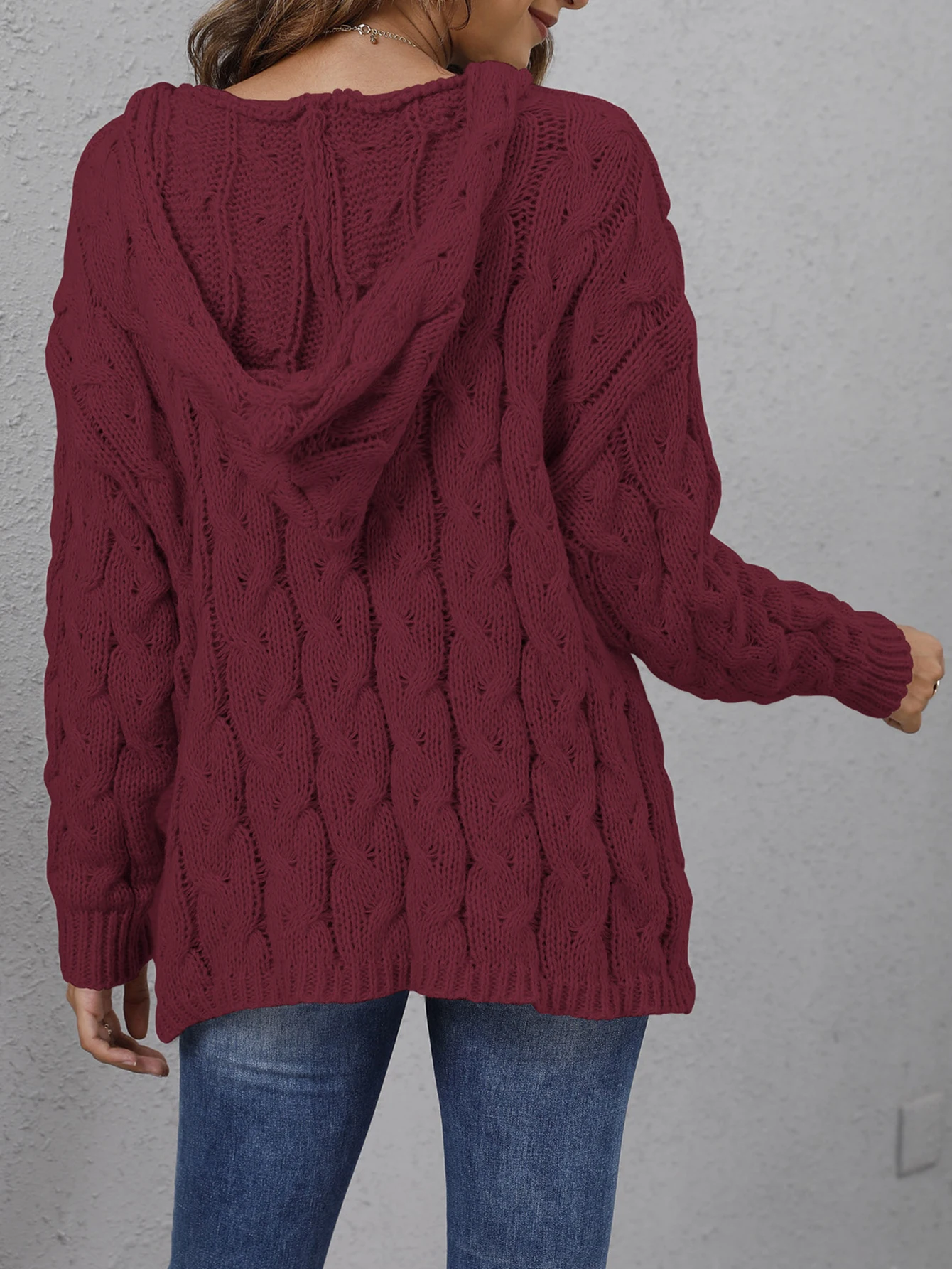 Dames herfsttrui Modieus Effen kleur Lange mouw V-hals Normale pasvorm Dagelijks Basic Top voor vrijetijdskleding