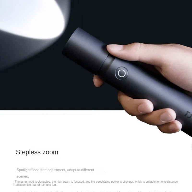 Xiaomi Mijia Led Flashlight Multifunctional Portable Car Cutter Strong Variable Lights Outdoors Flashlights Powerbank type-c