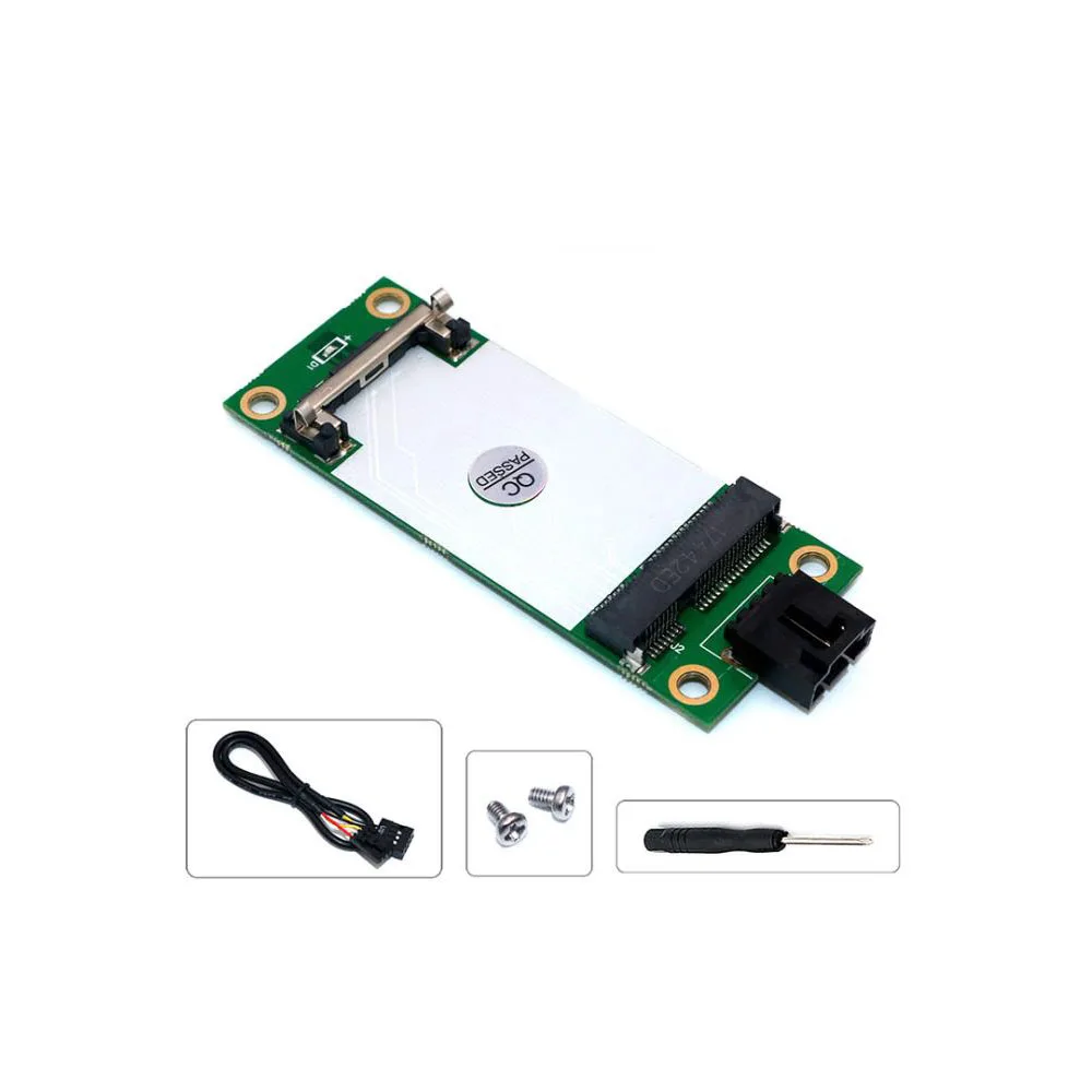 Taidacent USB to Mini PCIE Converter Mini PCI-E to USB Adapter Board with SIM Card Slot for GSM GPRS WIFI Card WWAN/LTE Module