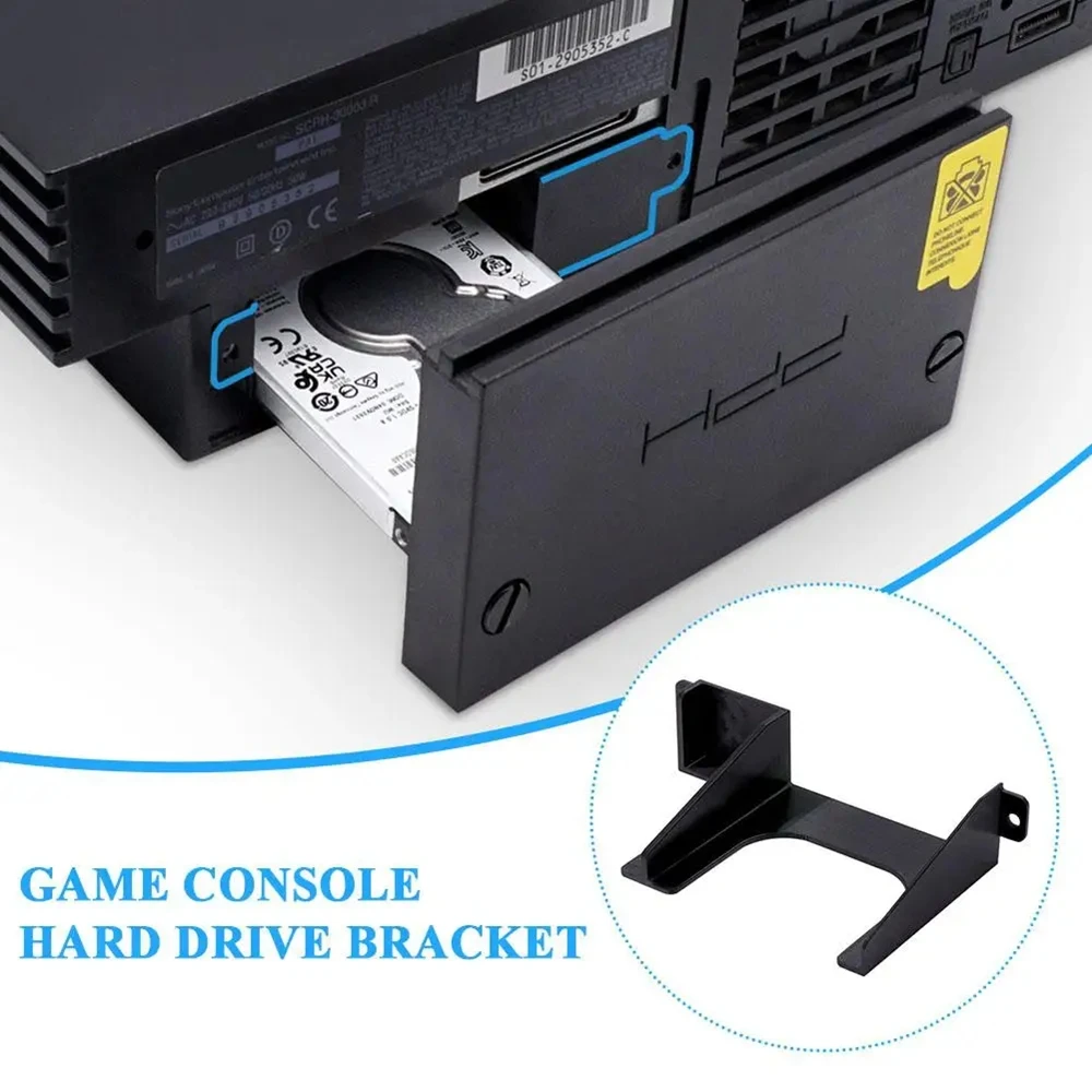 2.5IN Hard Drive Bracket For PS2 SATA Network Adapter 3D Printed Stand Holder HDD Bracket SSD Stand For PS2 Fat Game Console