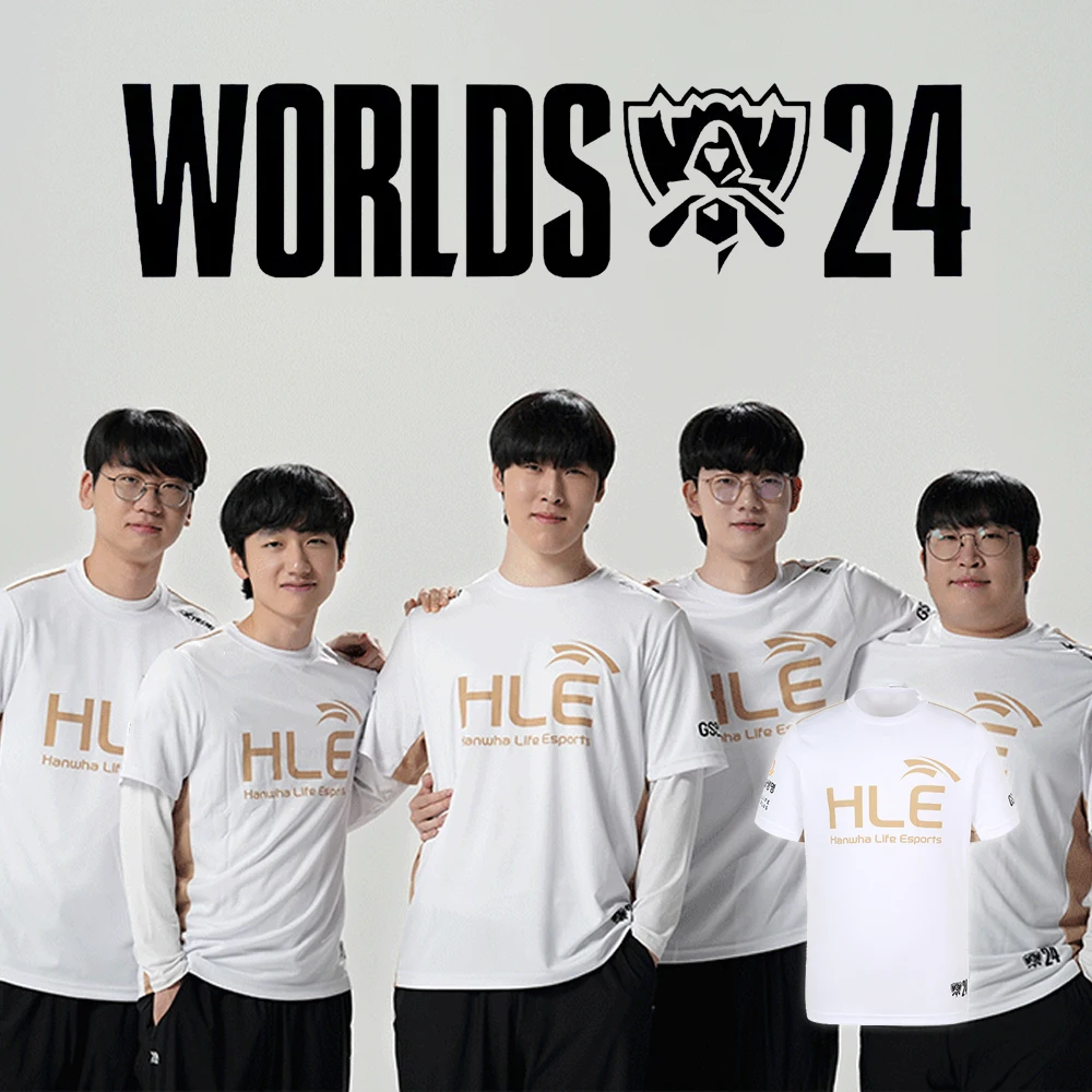 2024 New HLE E-Sports Club World Finals Limited Jersey League Of Legends Fashion Fans Support Tops Trend LCK Viper3 T Shirt