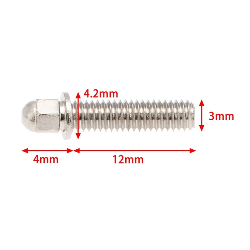 30ชิ้นขอบล้อ2.2 1.9การตกแต่งสกรู M3เมตริกสำหรับตีนตะขาบ1/10 RC แกน SCX10 90046 AXI03007 wraith Traxxas TRX4