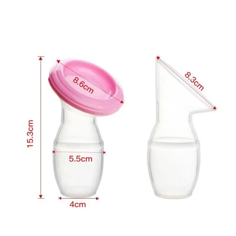 Portable Silicone Manual Breast Pump Breastmilk Storer Breastfeeding suction bottle