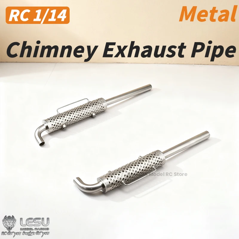 

LESU Metal Chimney Exhaust Pipe for 1/14 Tamiya King Hauler Grand Hauler Globe Liner RC Truck Tractor Toy Cars Accessories Model