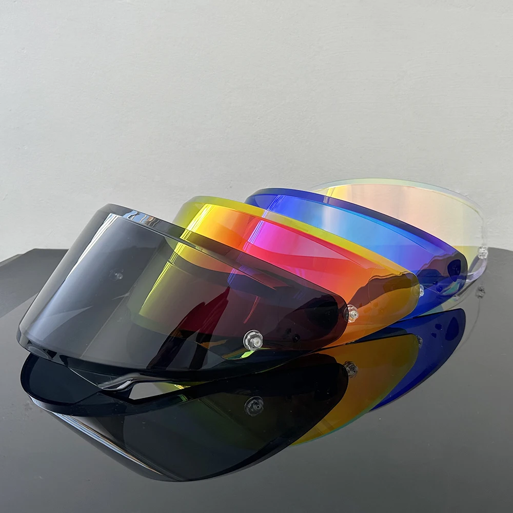 Motorcycle Full Face Helmet Shield Lens Replacement Deep tea Silver Anti-UV Lens Fit for HJC RPHA 12 HJ-42 RPHA-12 Helmet Visor view 5