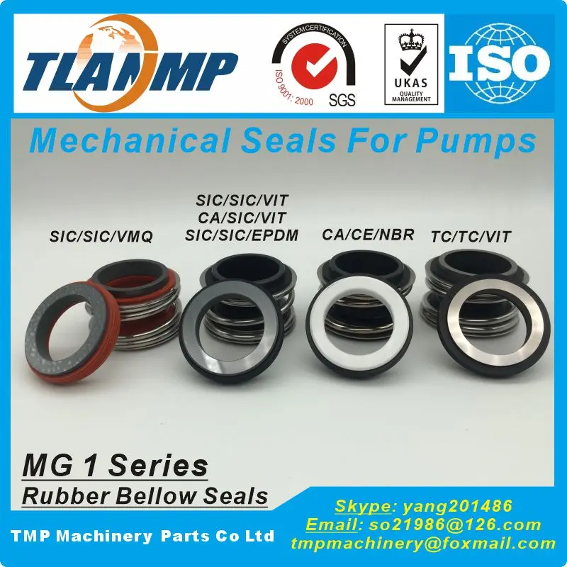 MG1-35 , MG1/35-G60 , MB1-35, 109-35 TLANMP Mechanical Seals for Water Pumps -Rubber Bellow Seals (G60 Cup seat)