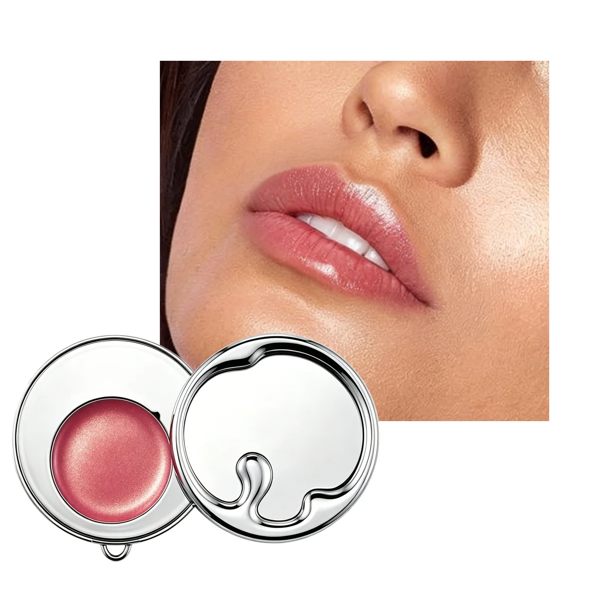 CHOOSE RASME Multi-Function Mobile Phone Holder Makeup Cream With Mirror Portable Blusher Highlight Multi-Purpose Cream view 5
