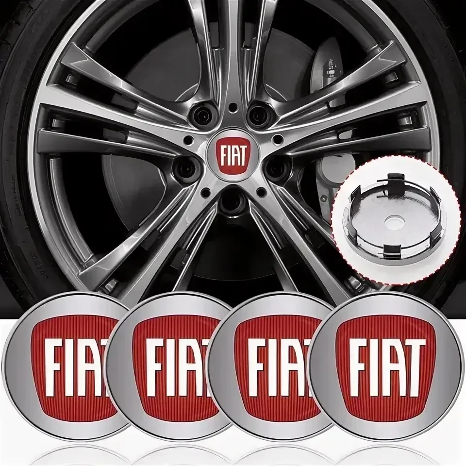 4Pcs 56/60mm Hub Caps Car Wheel Center badge Caps car accessories For Fiat 500 Punto 124 125 500 Bravo Stilo Abarth Tipo Viaggio