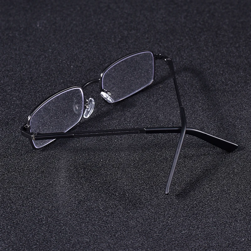 Vintage Quadratische Lesebrille Rahmen Metall Männer Mode Klassische Business Brillen Blau Licht Blockieren Klare Linse +75 + 125 + 2 – Detail 23