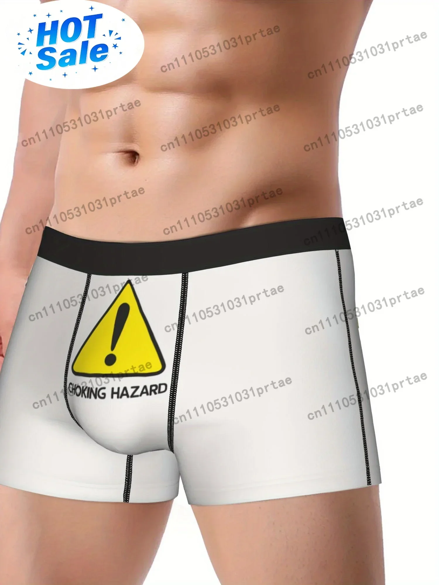 Underwear Made of Polyester Briefs Poses a Choking Risk bLACK