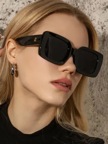 Vintage Rectangle Sunglasses 2022 Square Frame Sunglass Women/Men Brand Designer Glasses Ladies Shades Lentes De Sol Mujer UV400