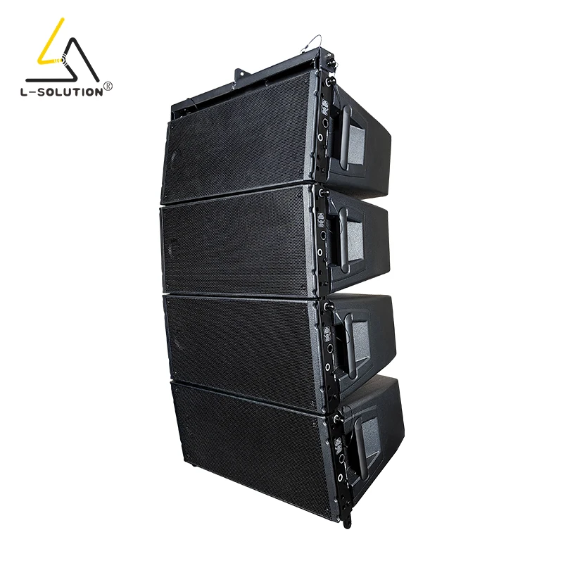 4 PCS L-SOLUTION HDL20-A Line Array Powered Dual10 10 Inch Professional Active Birch Plywood Stage System 700W/1400W for Big